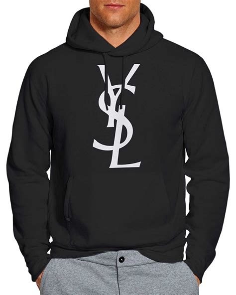 ysl sweatshirt weiß fleece|saint laurent sweatshirt vintage.